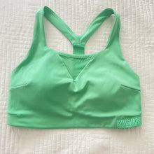Load image into Gallery viewer, Gymshark Size 10 - 12 Green Sports Bra Crop RRP $59 Activewear Summer
