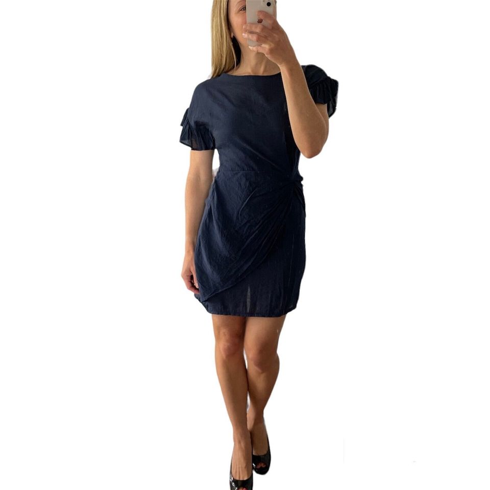 Hello Molly Size 8 Navy Blue Short Dress RRP $69 Size 8 Cocktail Polyester