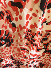 Load image into Gallery viewer, Size 10 - 12 H &amp; M leopard print red and peach womens dress
