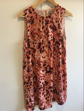 Load image into Gallery viewer, Size 10 - 12 H &amp; M leopard print red and peach womens dress
